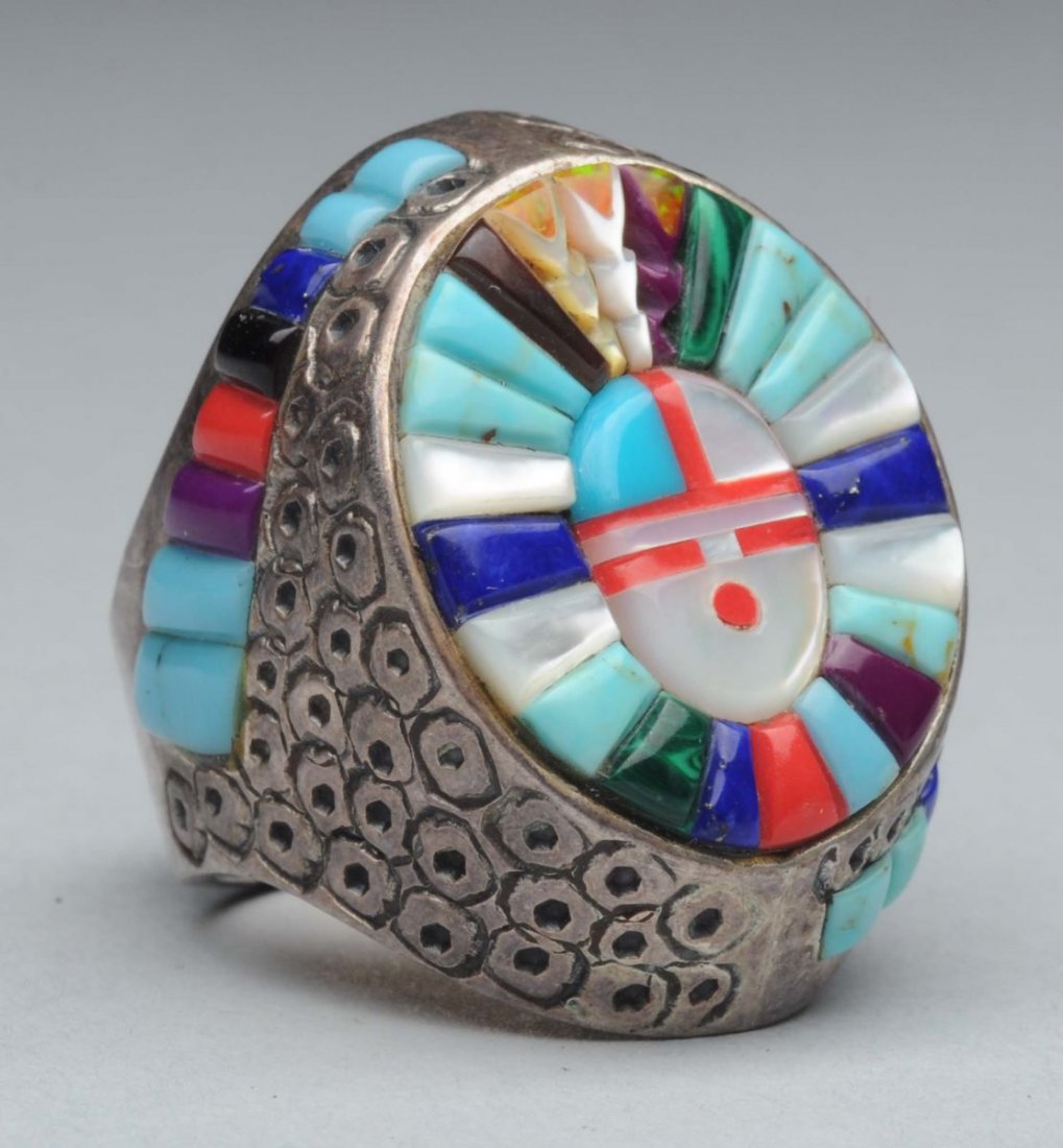 Native American Sterling Silver & Turquoise Ring. (1 of 7)