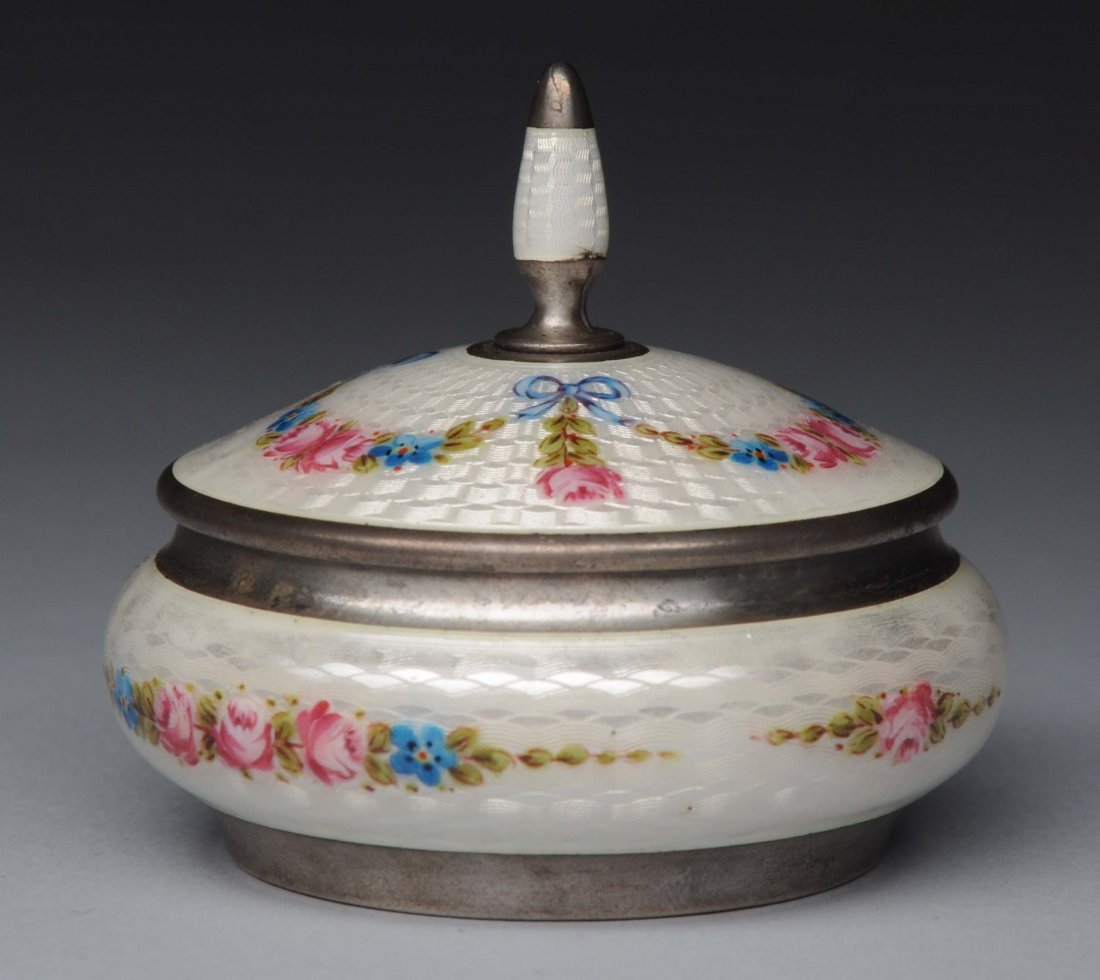 Sterling Silver Enamel Box (1 of 4)