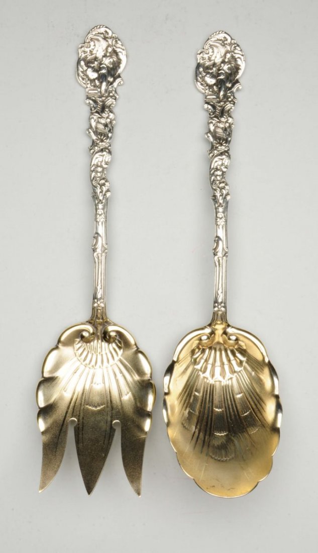 Gorham Sterling Salad Serving Set. (1 of 4)