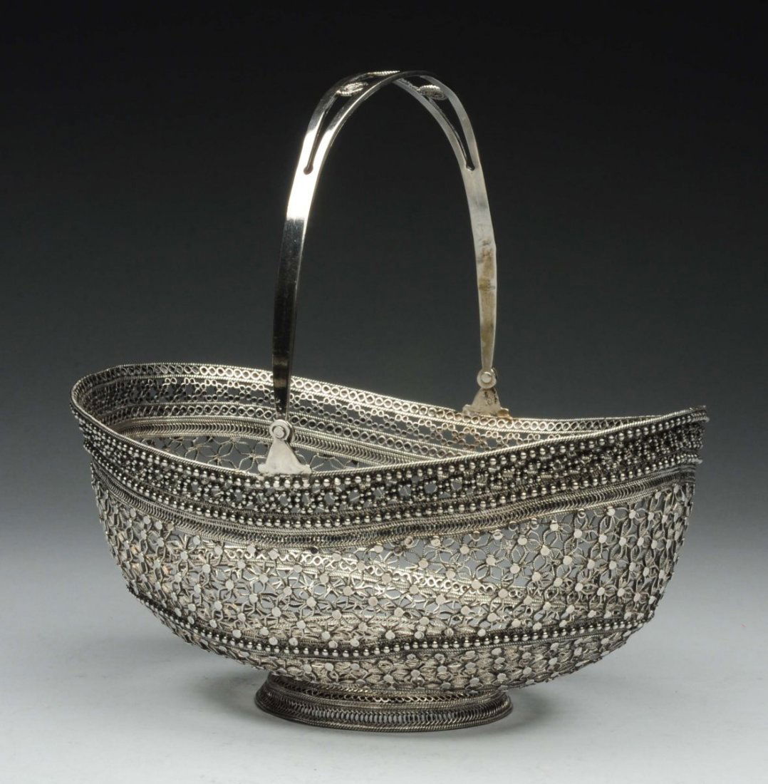 Russian Silver Filigree Basket (1 of 4)