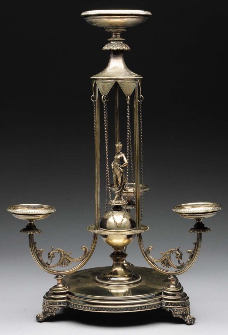 English Silver Plate Centerpiece, (1 of 5)