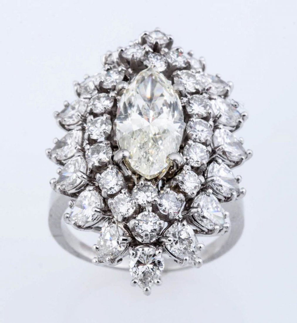 2.67 Marquise Diamond Ring & Pendant. (1 of 7)
