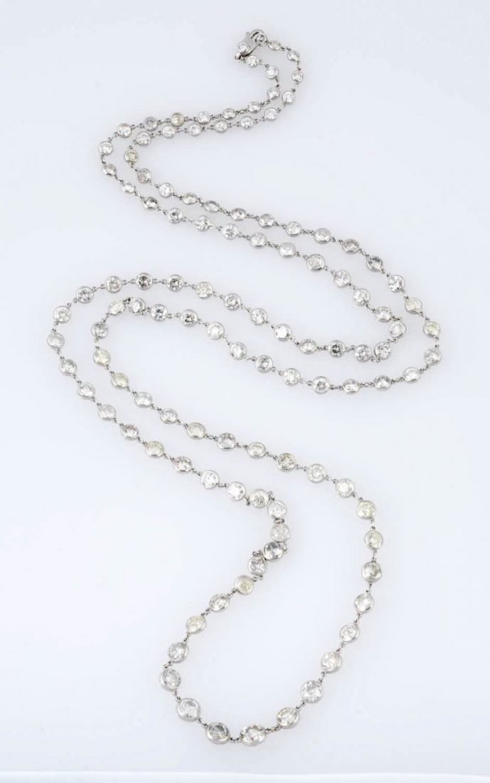 29.01 ct. Platinum Diamond By The Yard Necklace. (1 of 2)