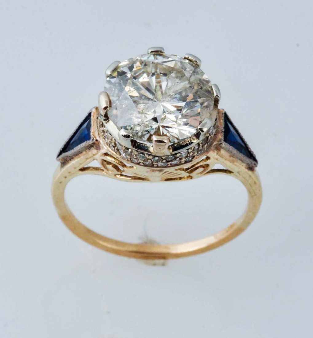 Approximately 3.35 Carat Diamond Solitaire Ring. (1 of 8)