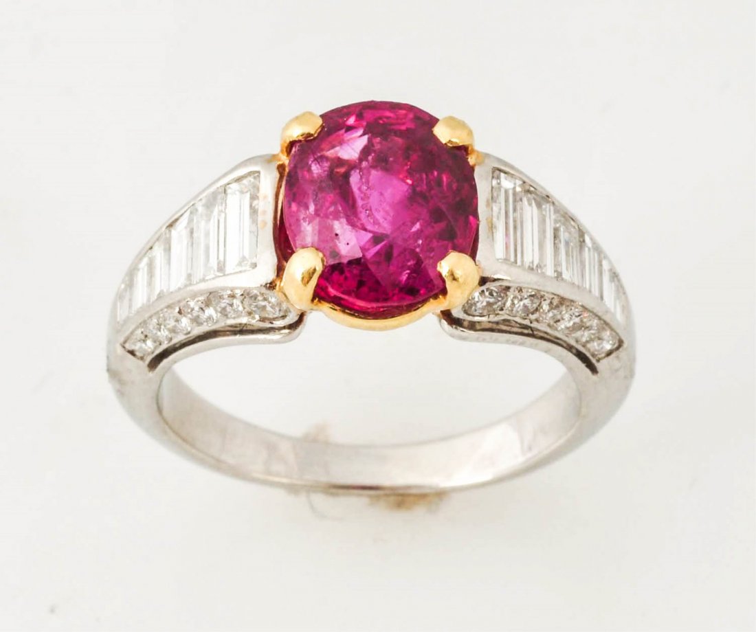 3.80 ct. No Heat Burma Ruby Ring. (1 of 8)