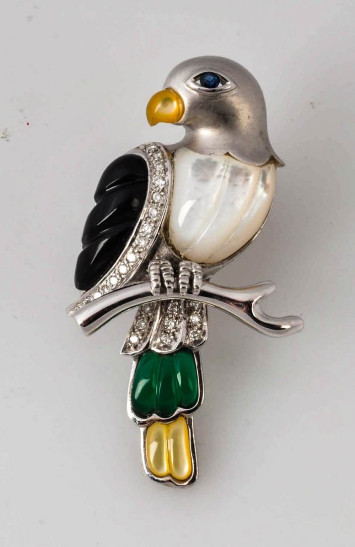 Diamond Bird Brooch. (1 of 2)