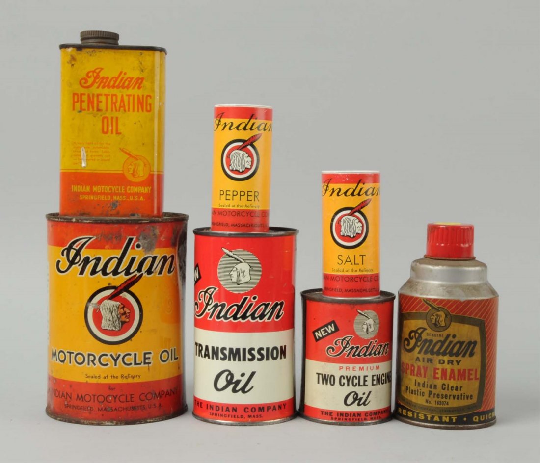 Lot Of 7: Indian Motorcycle Items. (1 of 1)