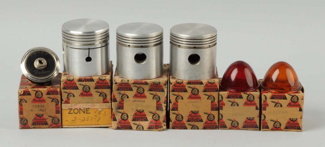 Lot Of 6: Indian Motorcycle Parts in OB. (1 of 1)