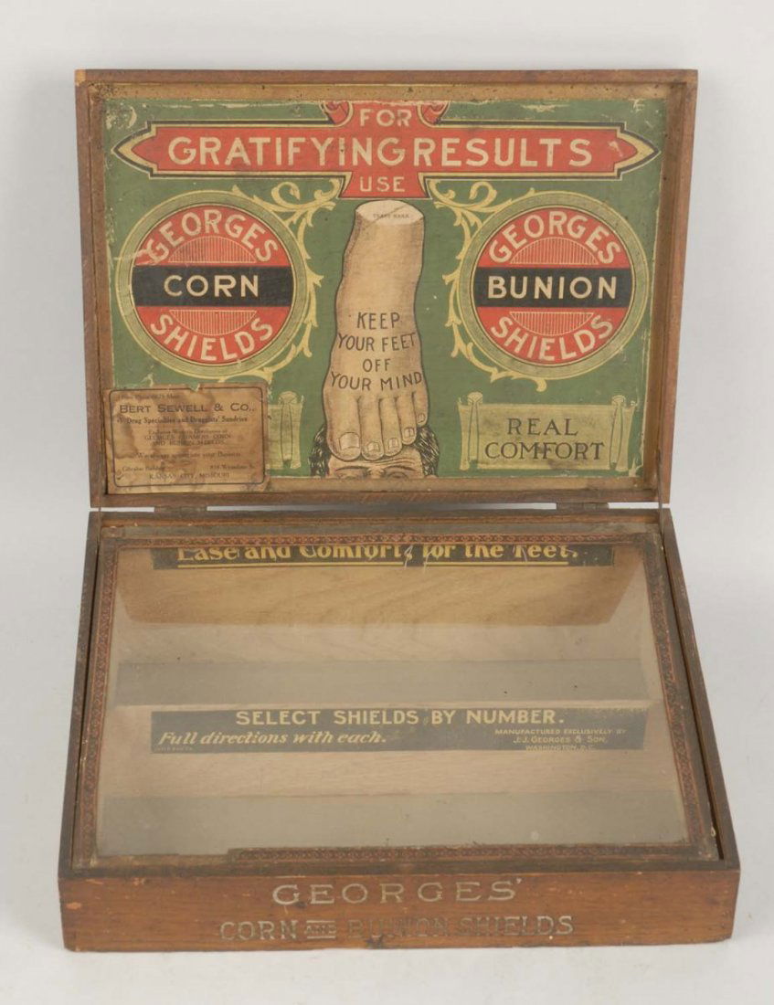 George's Corn & Bunion Shields Display Box. (1 of 2)