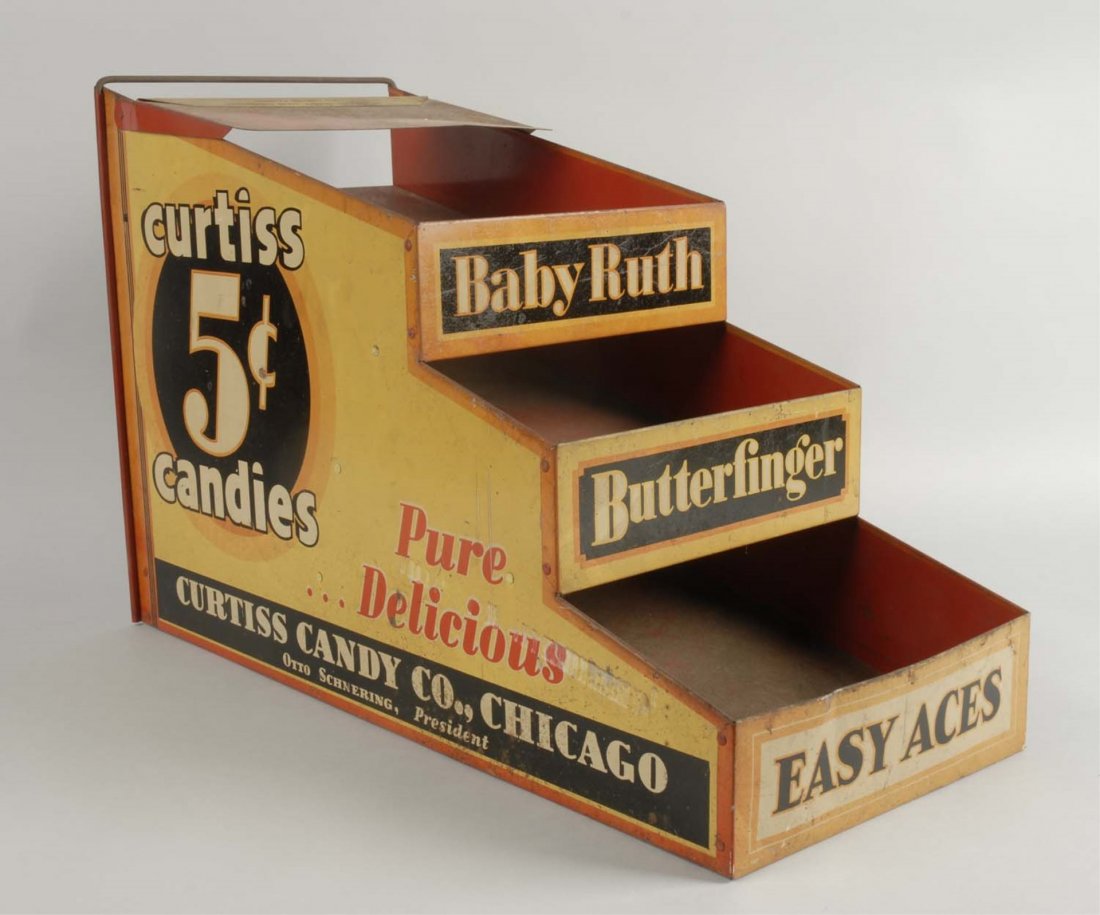 Curtiss Candy Tin Counter Display. (1 of 3)