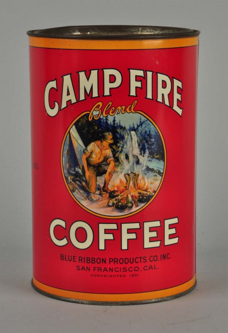 Coffee Tin "Camp Fire" (1 of 4)