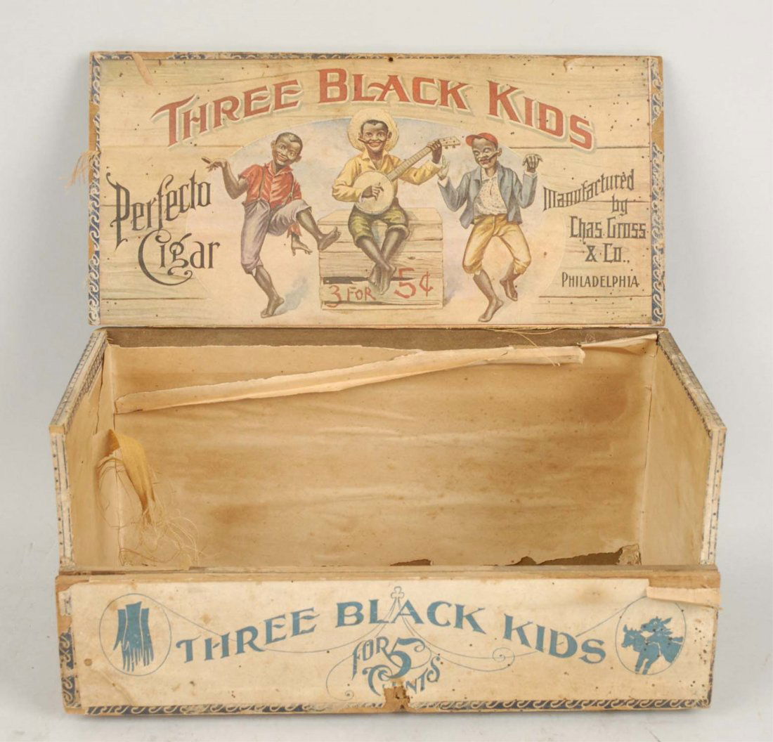 Three Black Kids Cigar Box. (1 of 2)
