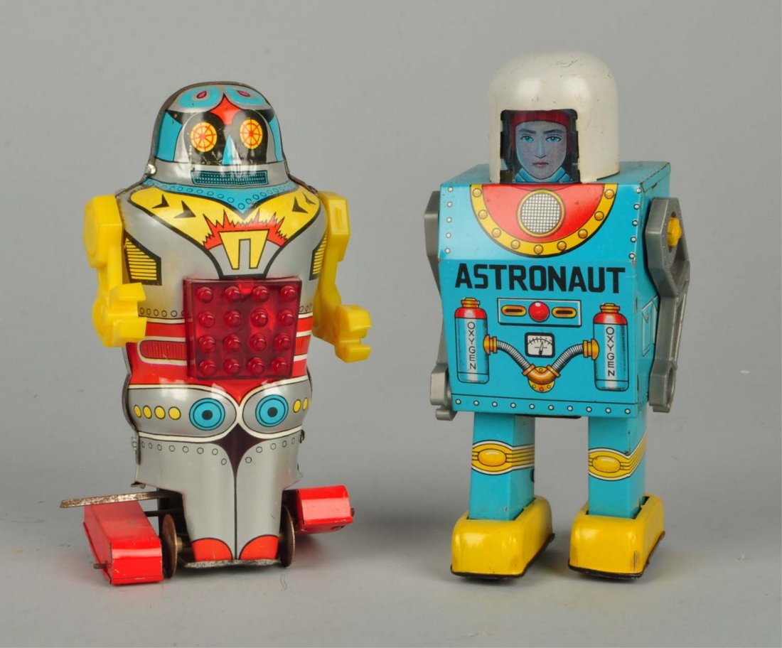 Lot Of 2: Japanese Tin Robots. (1 of 2)