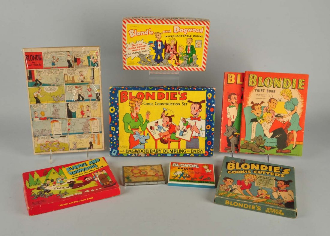 Lot Of 8: Blondie Toy Items. (1 of 1)