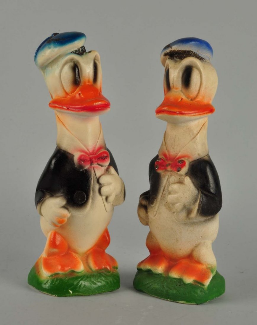 Lot Of 2: Donald Duck Chalk Figures. (1 of 2)