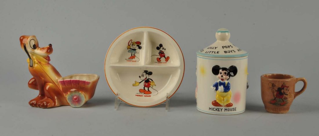 Lot Of 4: Disney Ceramic Items. (1 of 1)