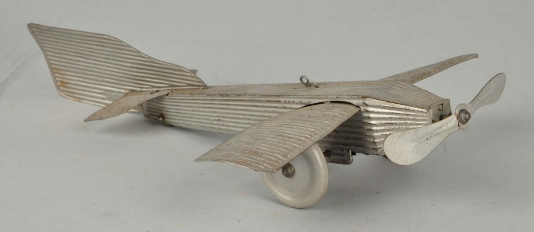 Early German Wind Up Tin Airplane Toy. (1 of 3)