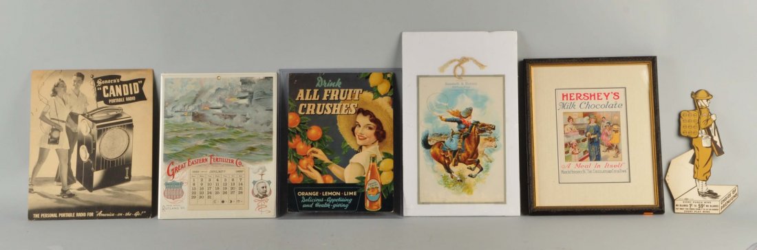 Lot Of 6: Advertising Cardboard Signs. (1 of 1)