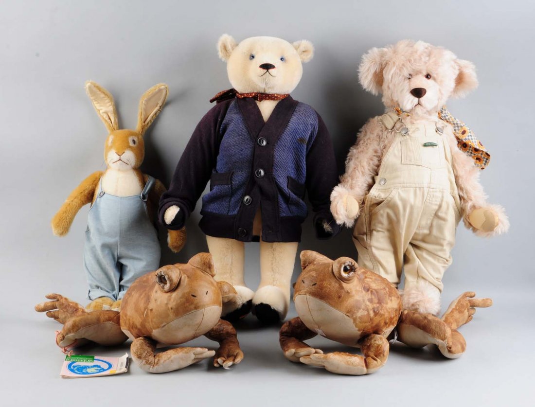 Lot Of 5: Assorted Artist Stuffed Animals. (1 of 1)