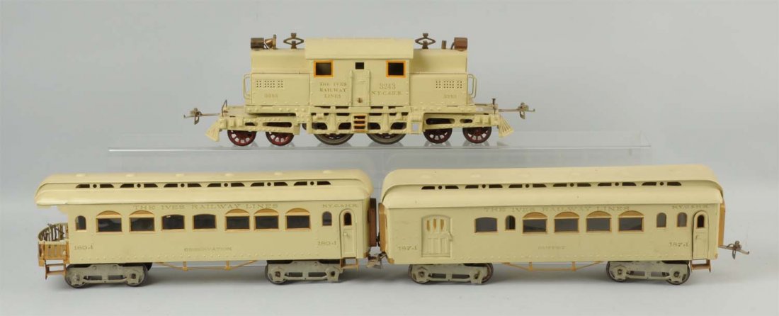 Lot Of 3: Ives Restored Train Set. (1 of 2)