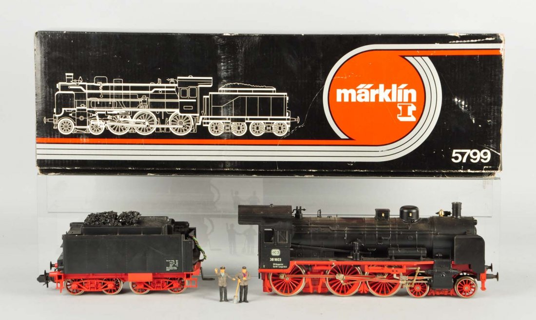 Marklin 1 Gauge Steam Locomotive and Tender.: #5799, 4-6-2, complete like new in original box.