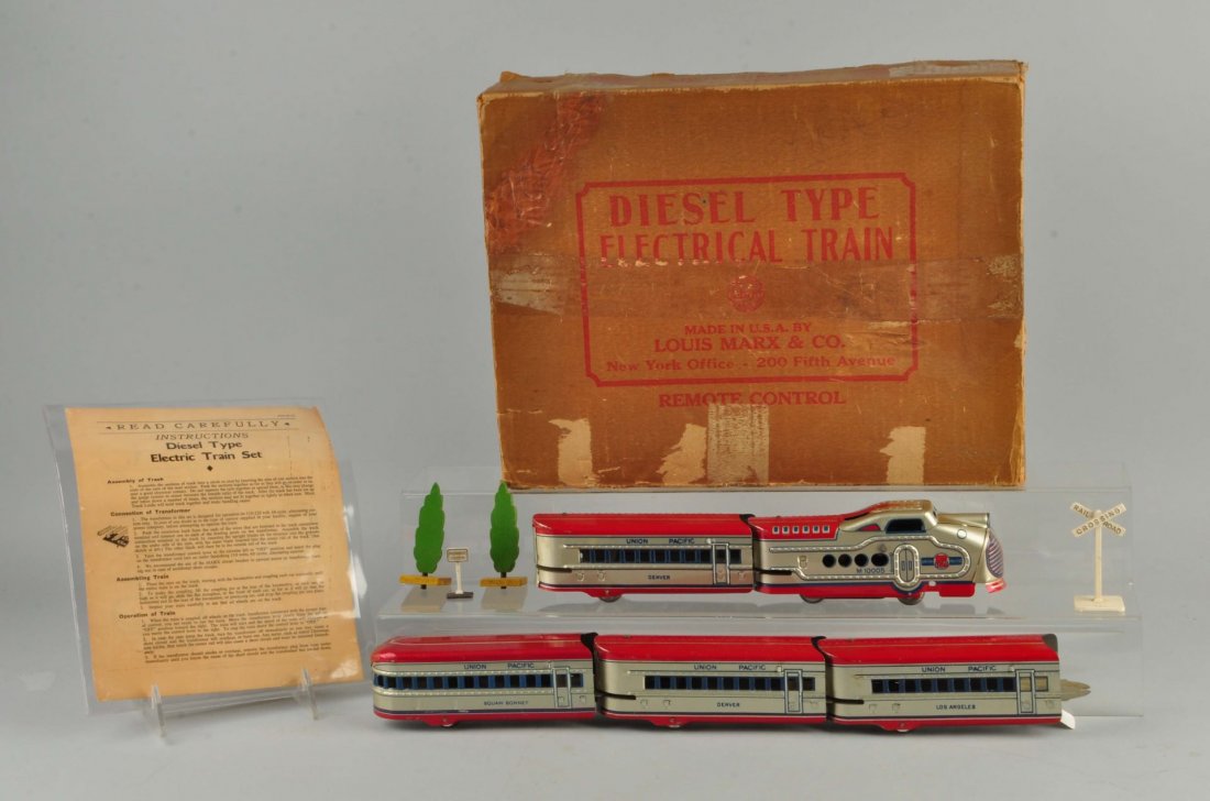 Marx Diesel Type Electric Train Set with Box. (1 of 1)