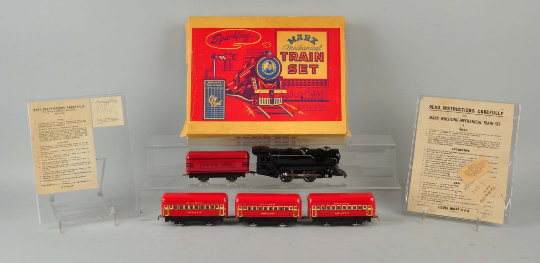 Marx Sparkling Mechanical Train Set In Box. (1 of 1)