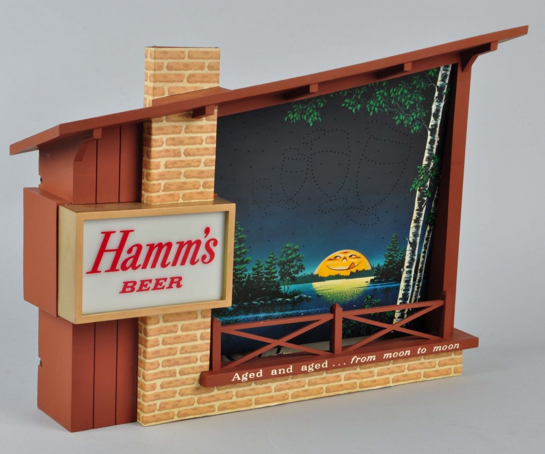 Hamm's Beer Motion Sign Starry Night.