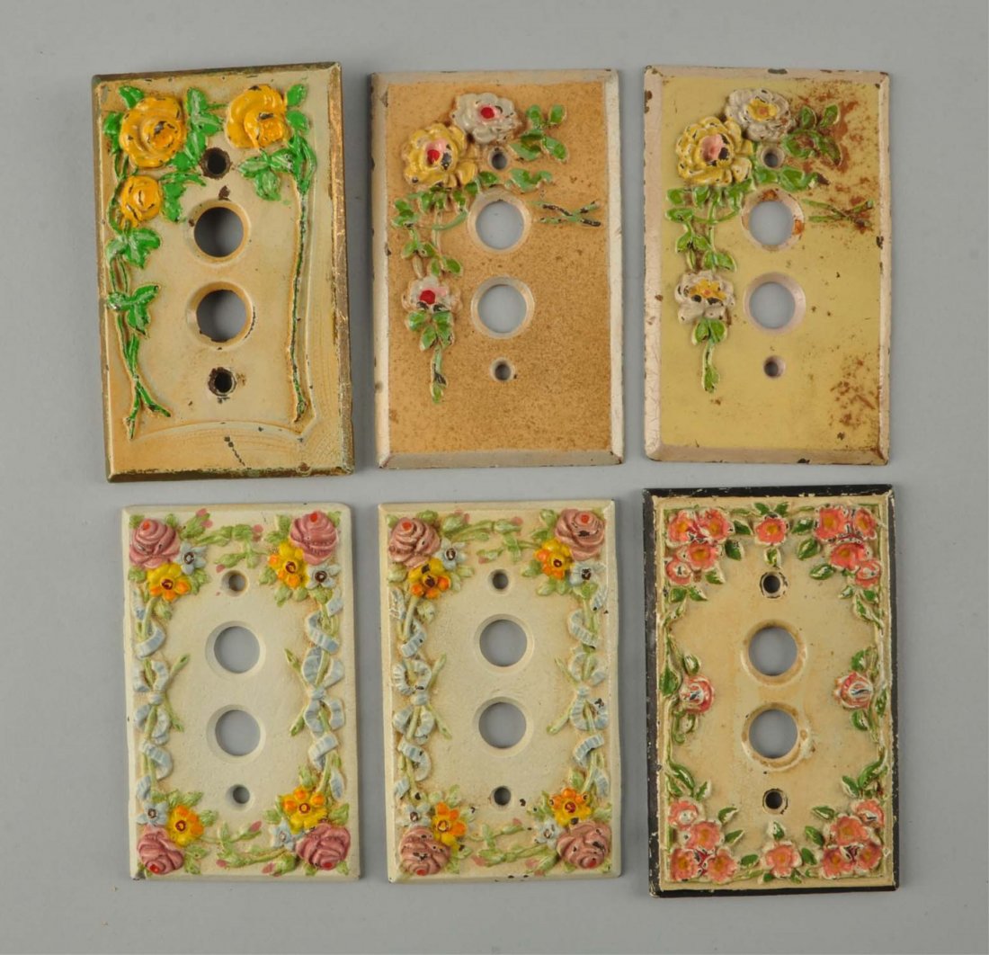 Lot Of 6: Cast Iron Switch Plates. (1 of 1)