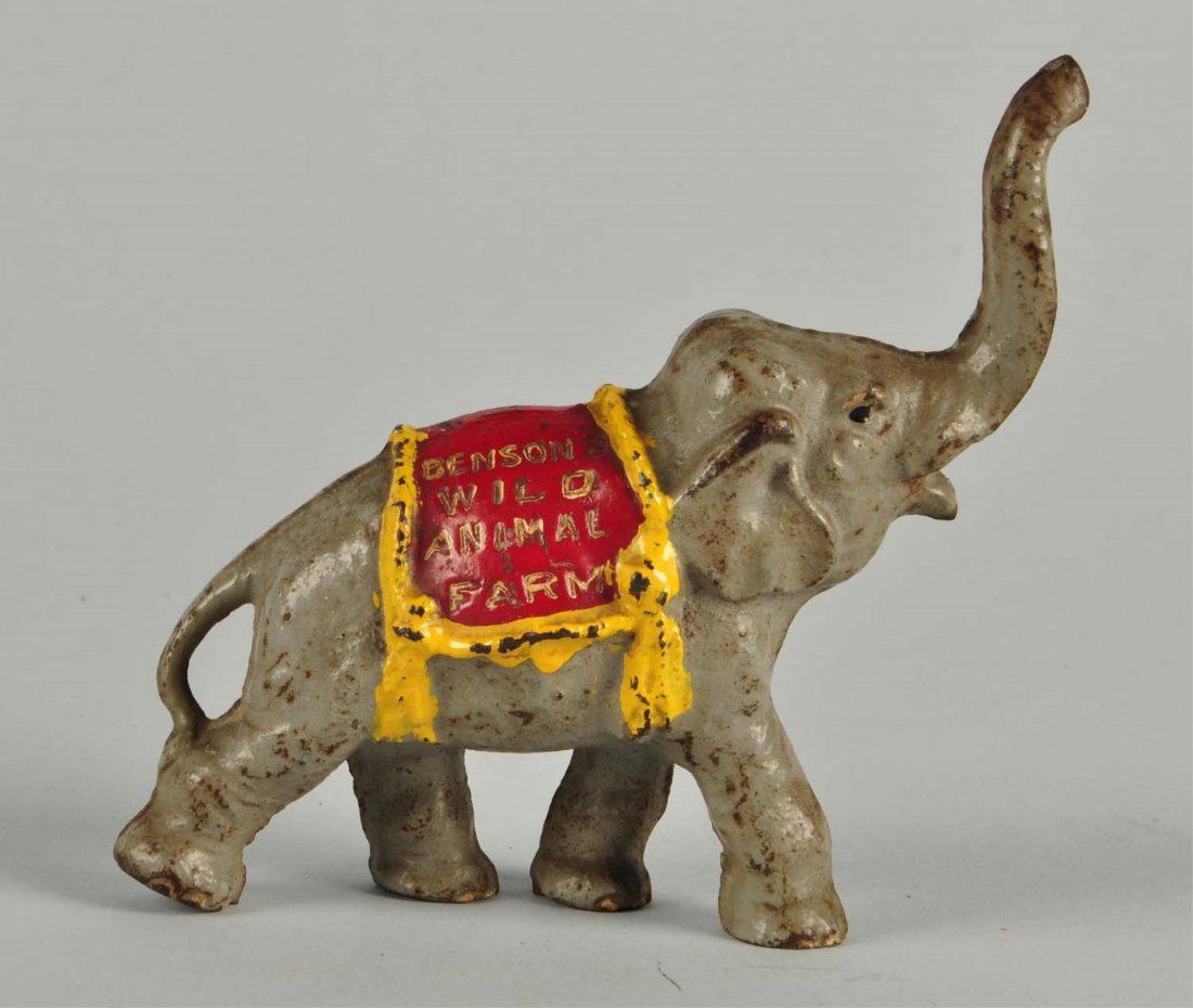 Cast Iron Elephant Advertising Paperweight. (1 of 2)