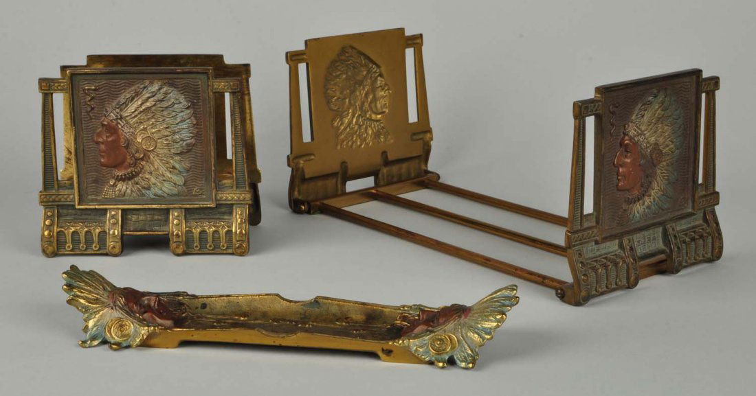 Cast Iron Indian Design Desk Accessories. (1 of 1)