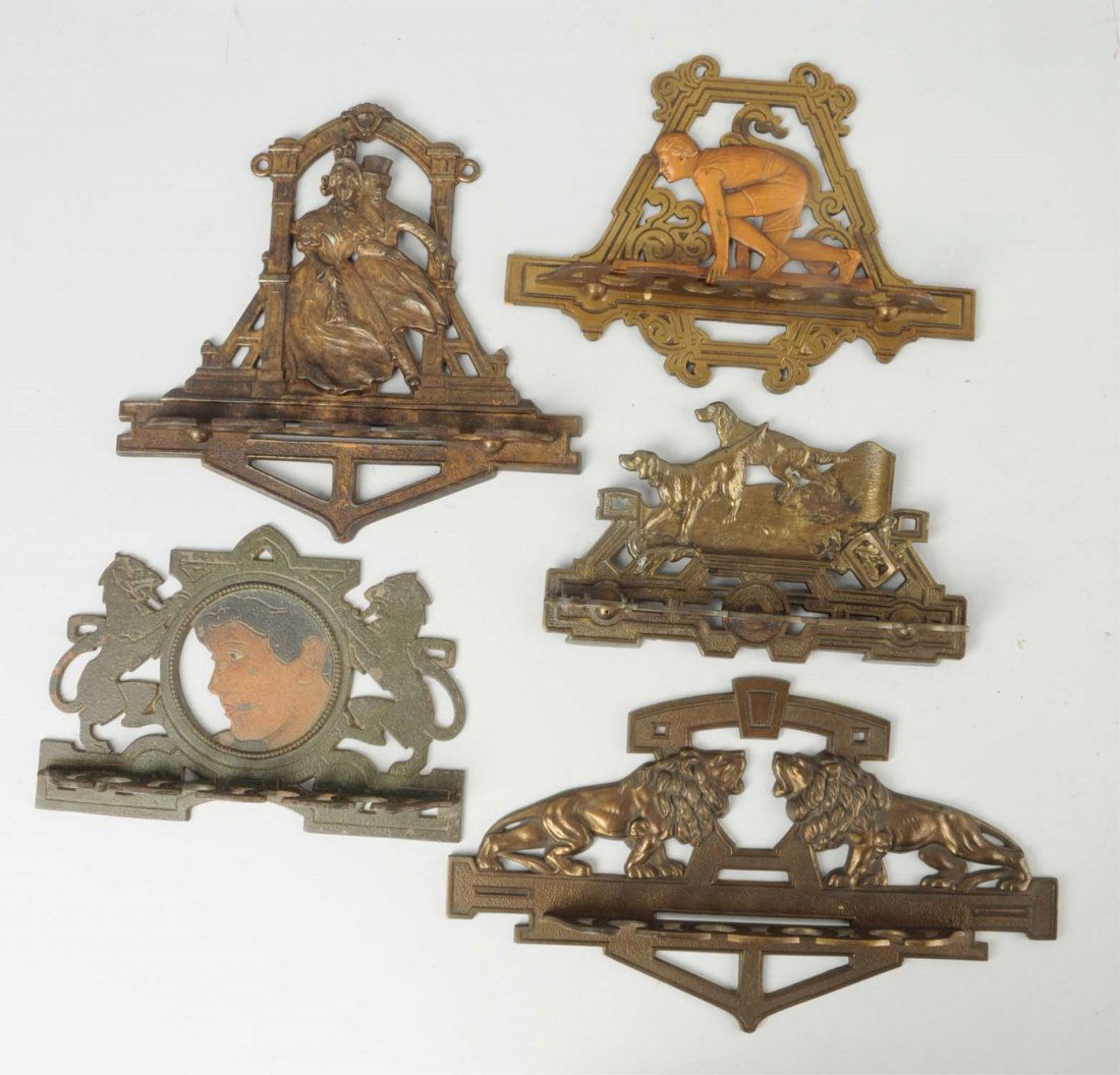 Lot Of 5: Cast Iron Pipe Holders. (1 of 1)