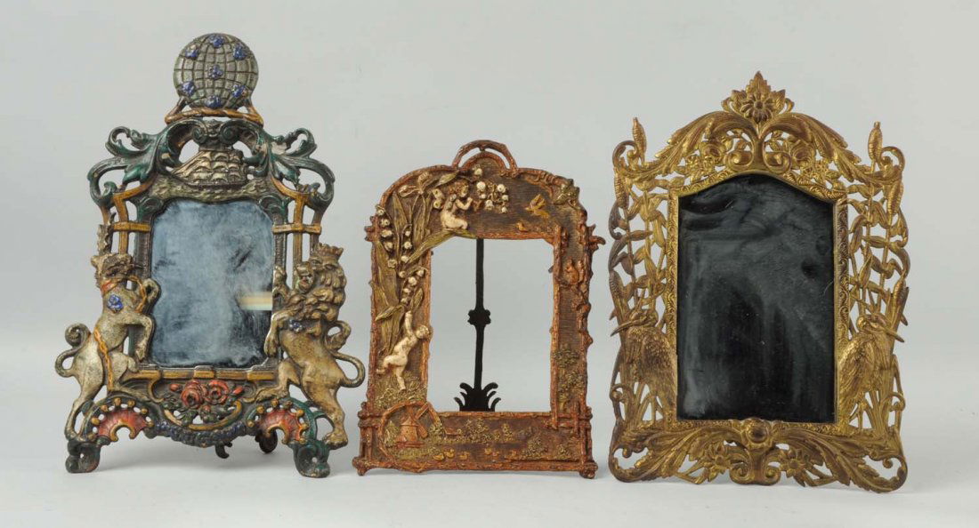 Lot Of 3: Cast Iron Assorted Frames. (1 of 1)