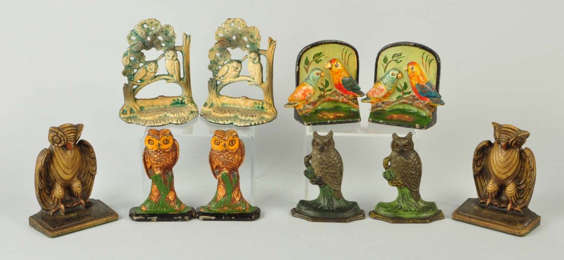 Lot Of 10: Cast Iron Owl Bookends. (1 of 1)