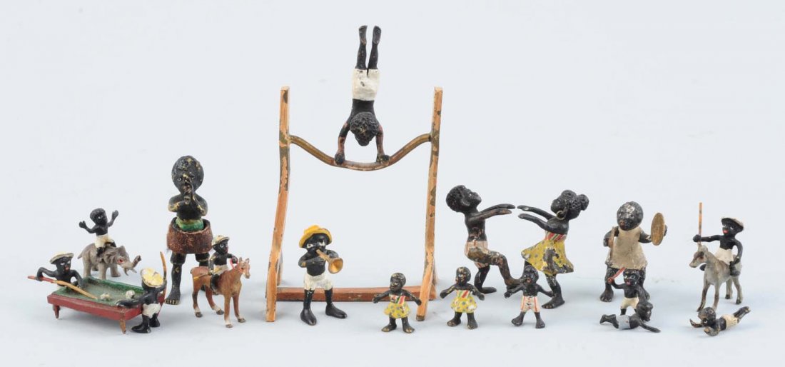 Lot Of 14: Vienna Mini Bronze Pickaninnys Figures. (1 of 1)