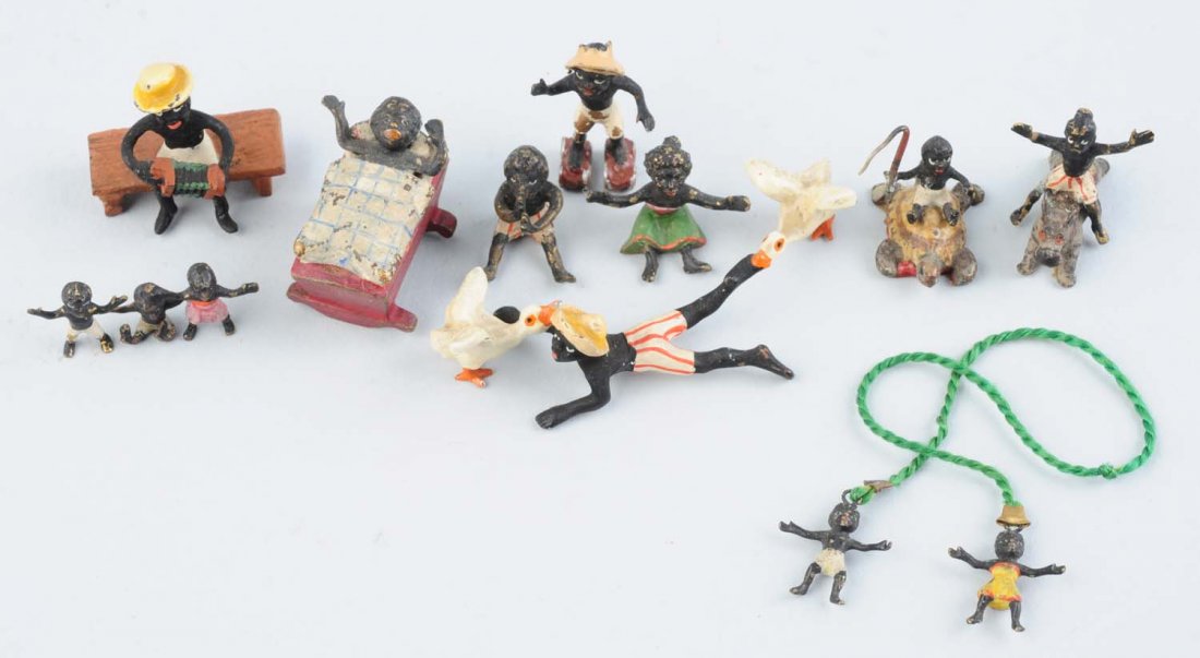 Lot Of 11 Vienna Mini Bronze Pickaninnys Figures. (1 of 1)