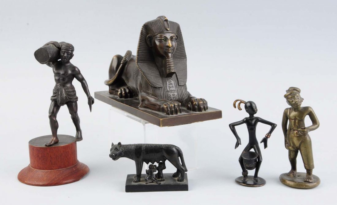 Lot Of 5: Bronze Vienna Figures. (1 of 1)