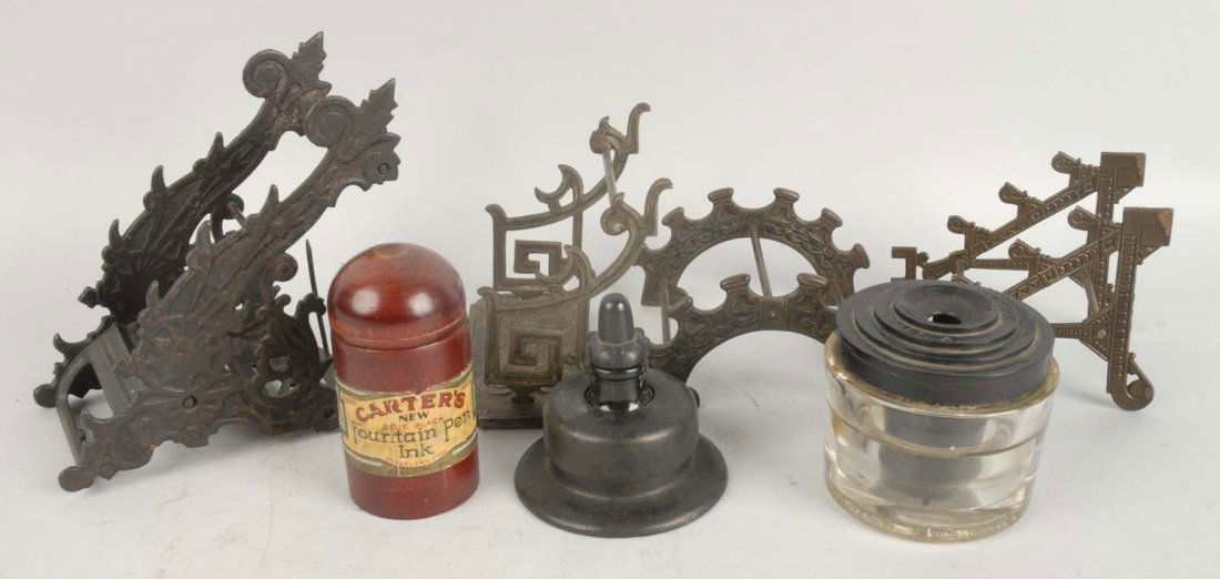 Lot Of Pen Holders & Inkwells. (1 of 1)
