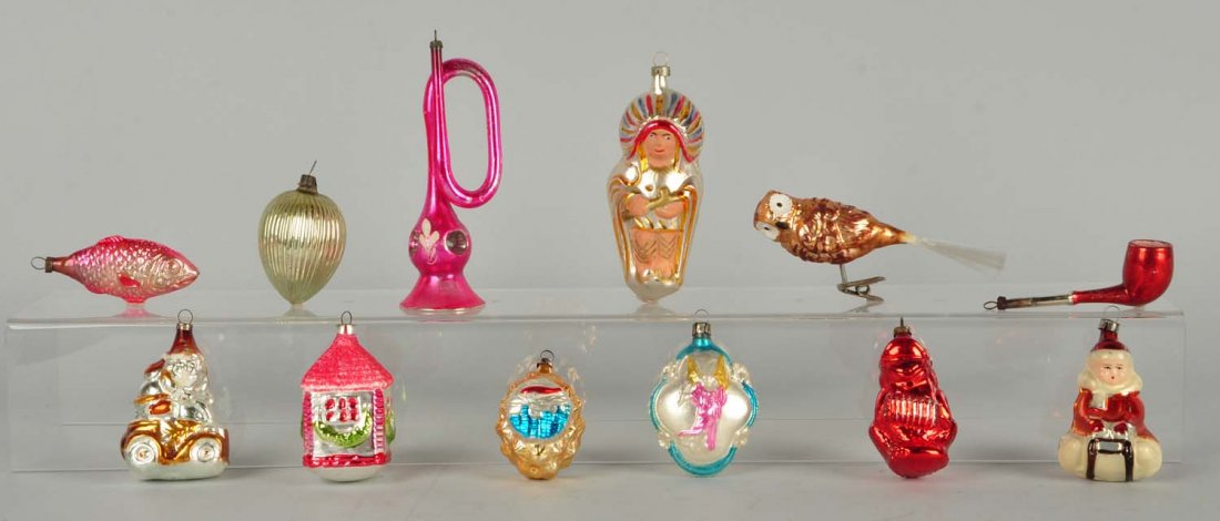 Lot Of 12: Vintage Christmas Ornaments. (1 of 1)