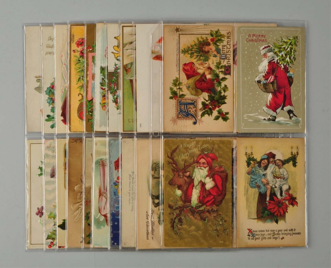 Lot Of 40: Santa Postcards. (1 of 1)