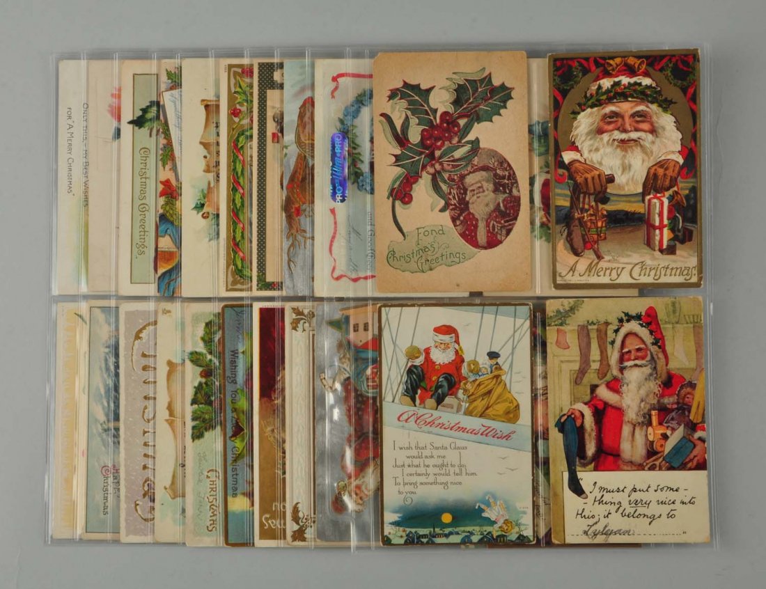 Lot Of 40: Santa Postcards. (1 of 1)