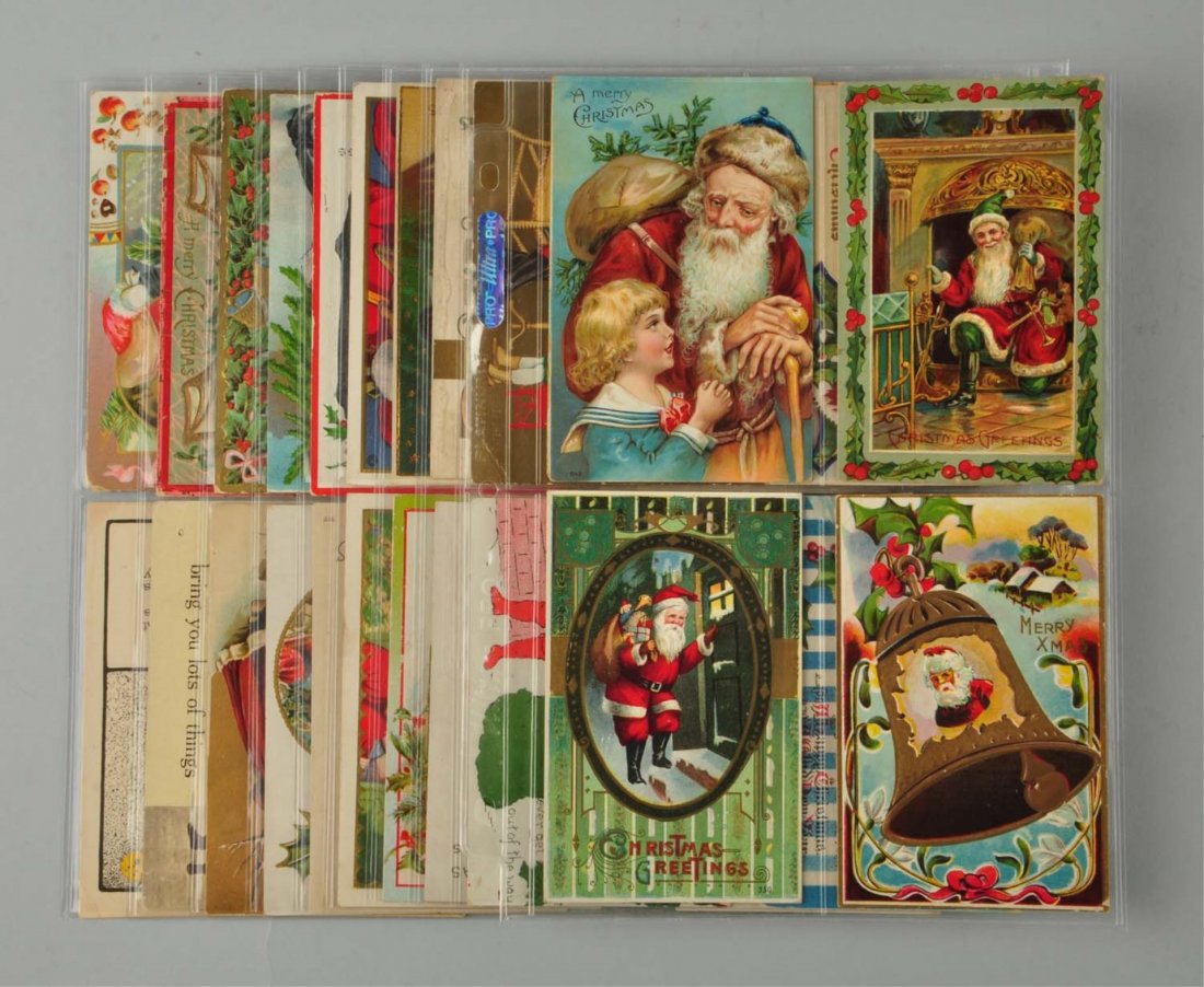 Lot Of 40: Santa Postcards. (1 of 1)