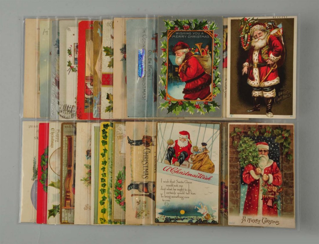 Lot Of 40: Santa Postcards. (1 of 1)