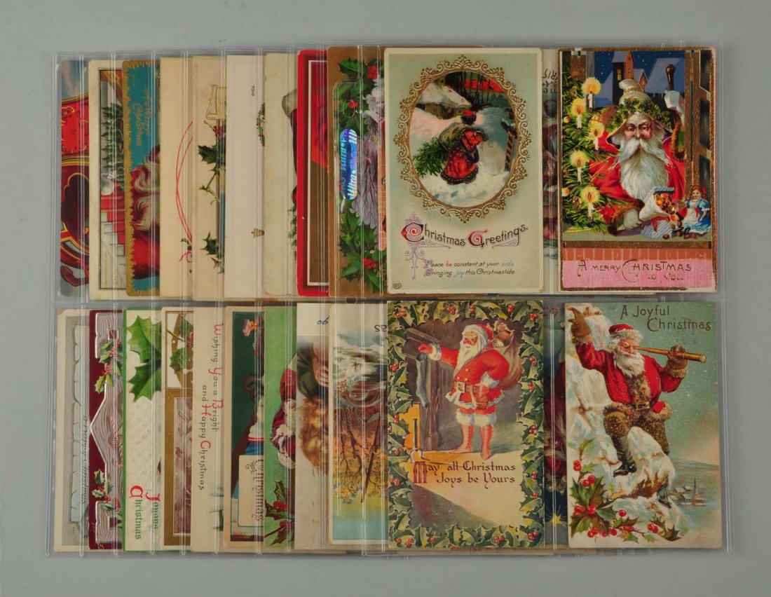 Lot Of 40: Santa Postcards. (1 of 1)