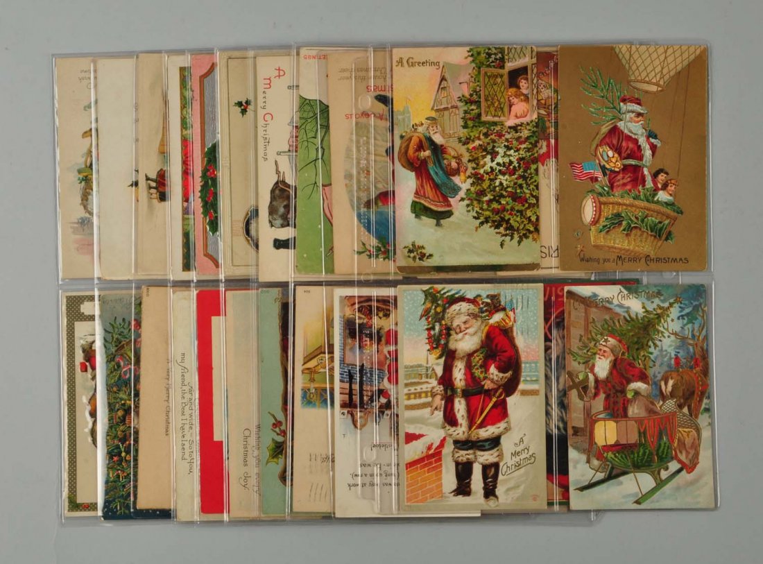 Lot Of 40: Santa Postcards. (1 of 1)