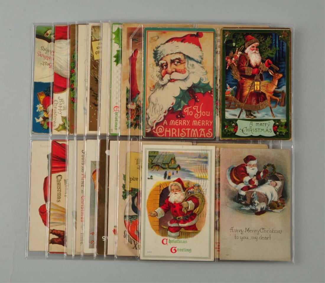 Lot Of 40: Santa Postcards. (1 of 1)