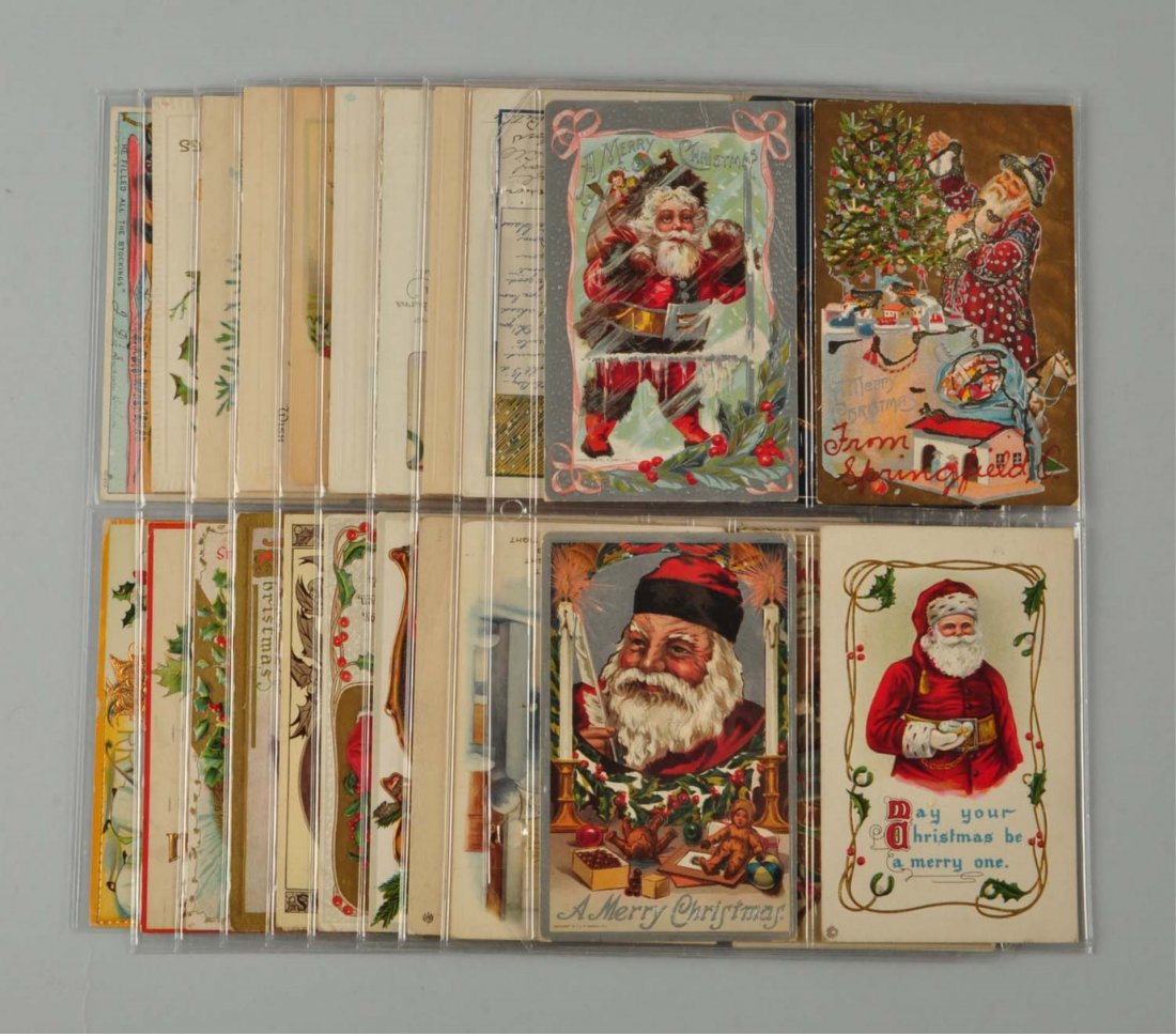 Lot Of 40: Santa Postcards. (1 of 1)
