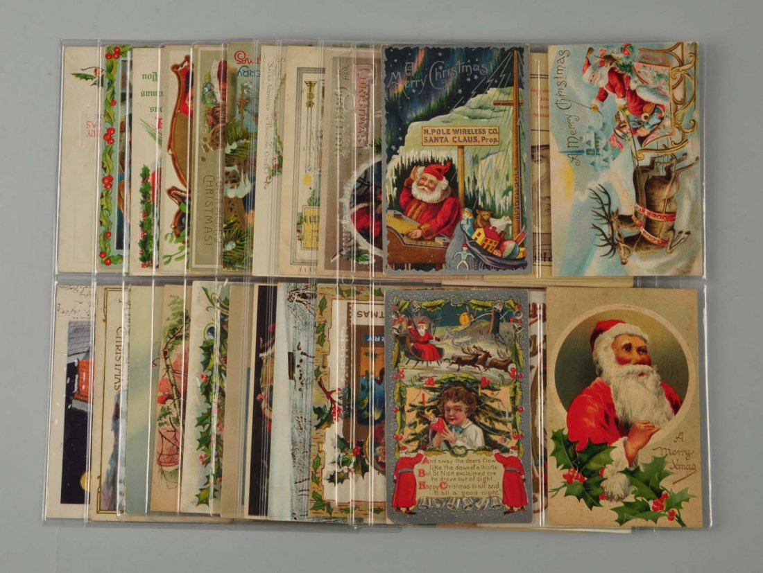 Lot Of 40: Santa Postcards. (1 of 1)
