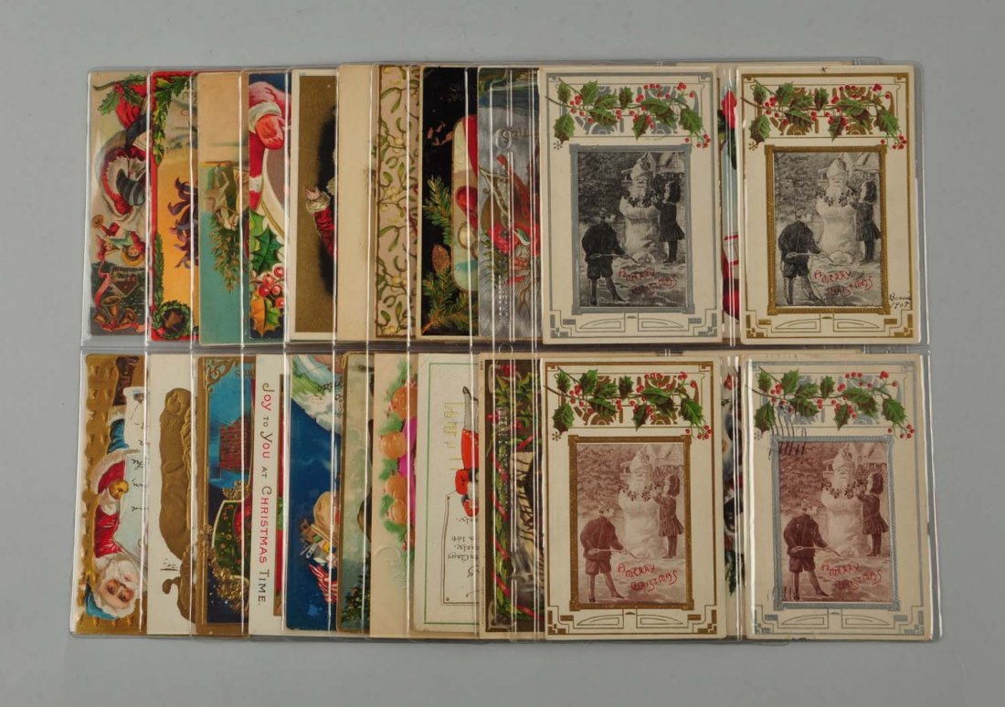 Lot Of 40: Santa Postcards. (1 of 1)