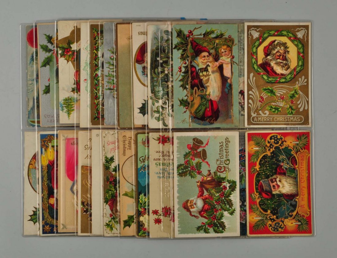 Lot Of 40: Santa Postcards. (1 of 1)